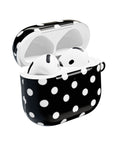 Black Polka Dot AirPod Case
