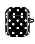 Black Polka Dot AirPod Case
