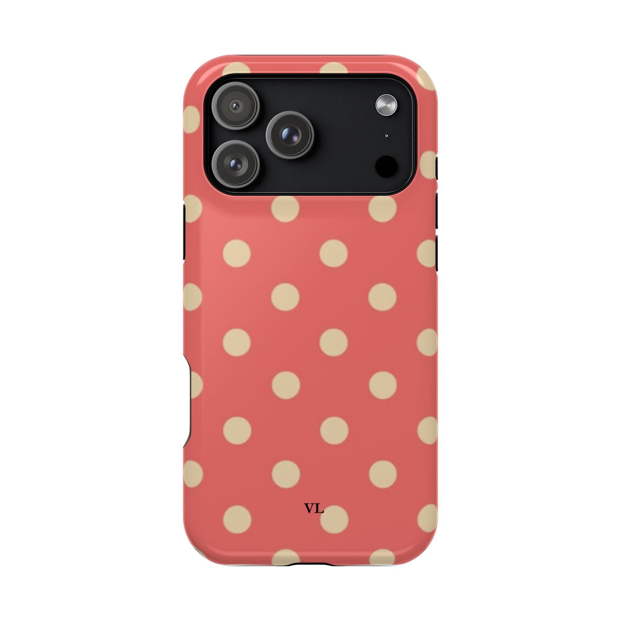 Coral Polka Dot MagSafe Case