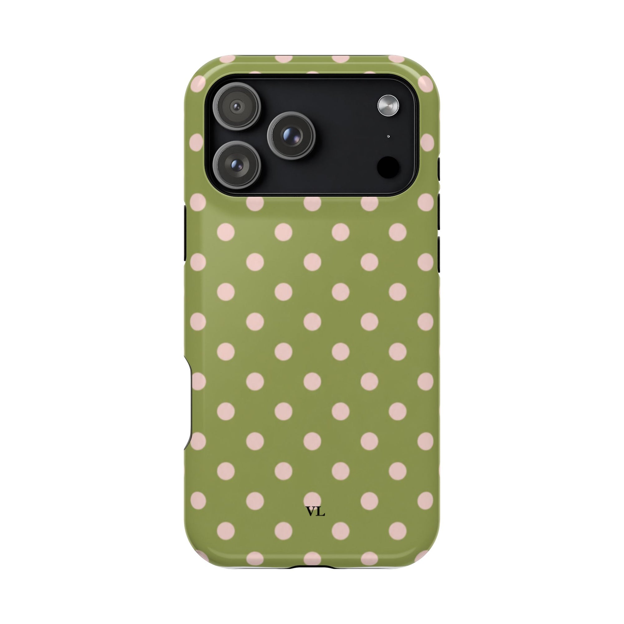 Olive Polka Dot MagSafe Case
