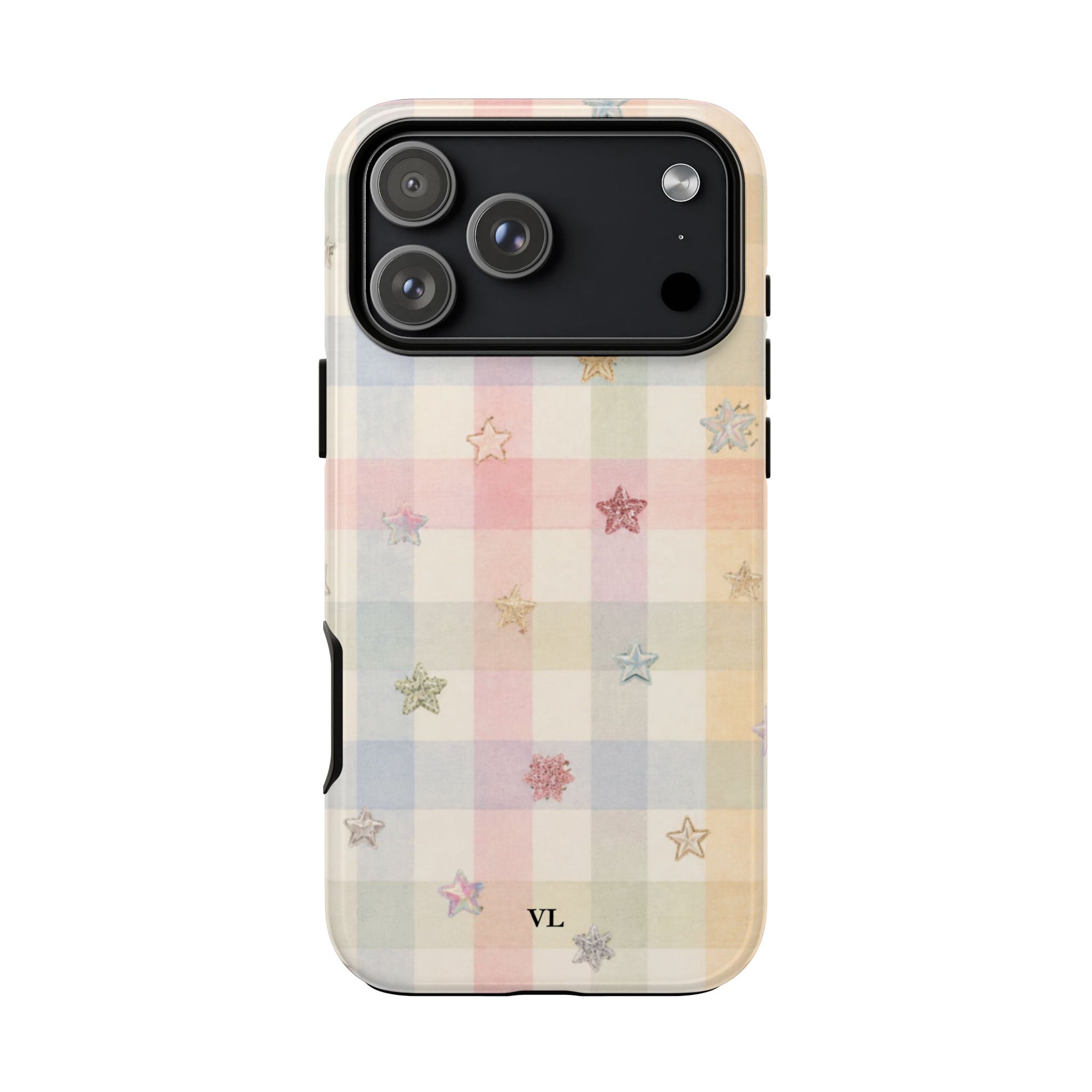 Pastel Plaid Star Case