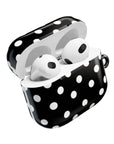 Black Polka Dot AirPod Case