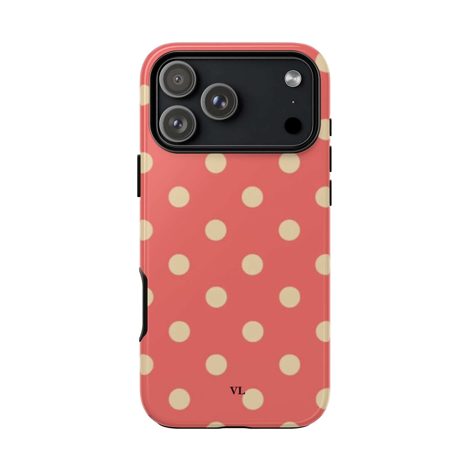 Coral Polka Dot Case - Vanilla Lane