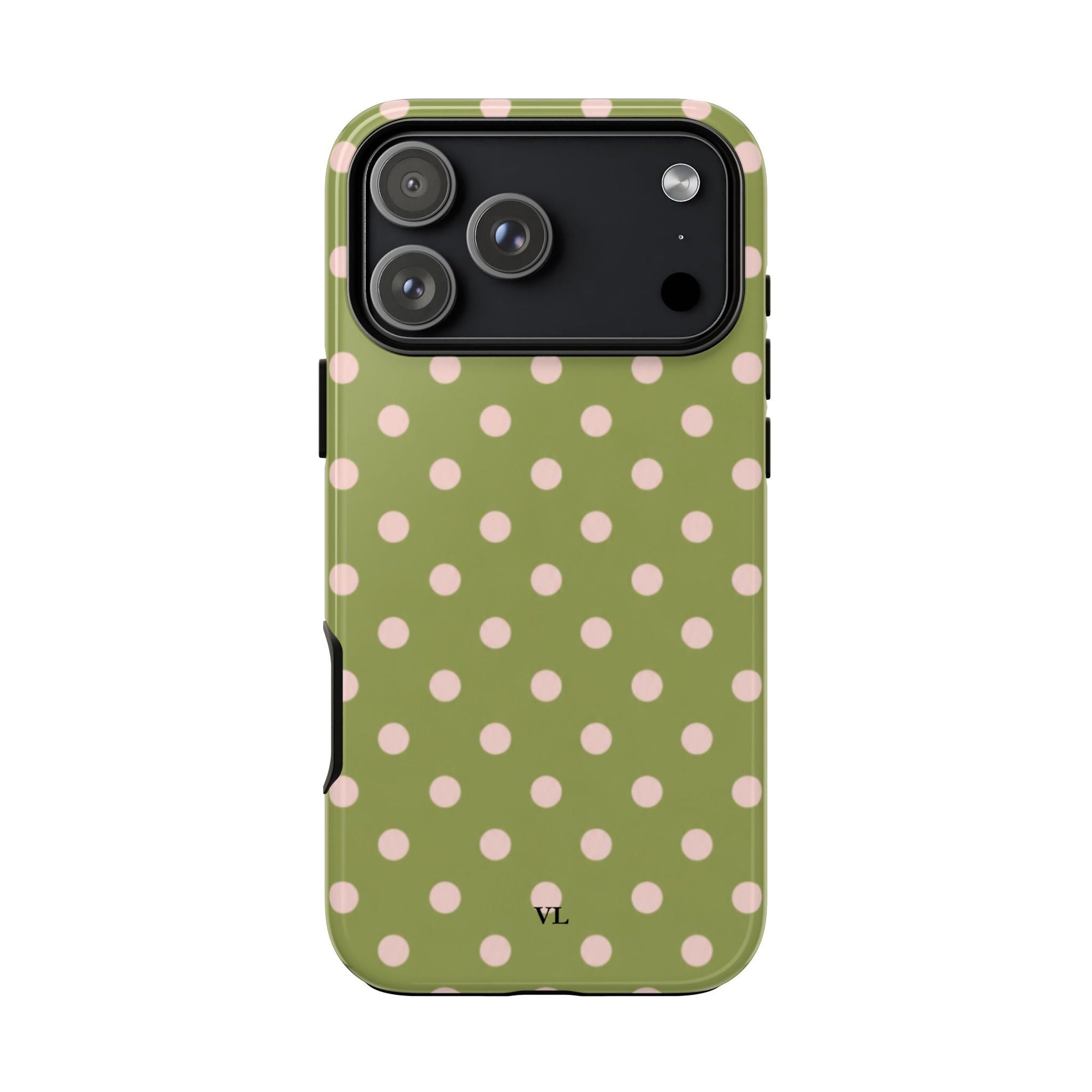 Olive Polka Dot Case - Vanilla Lane