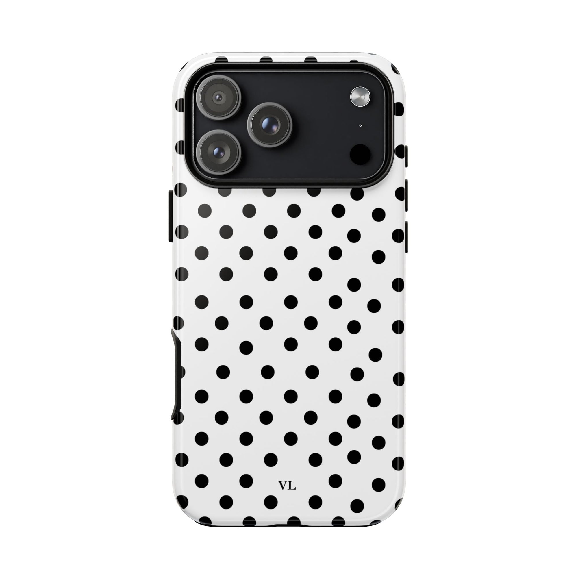White Polka Dot Case - Vanilla Lane